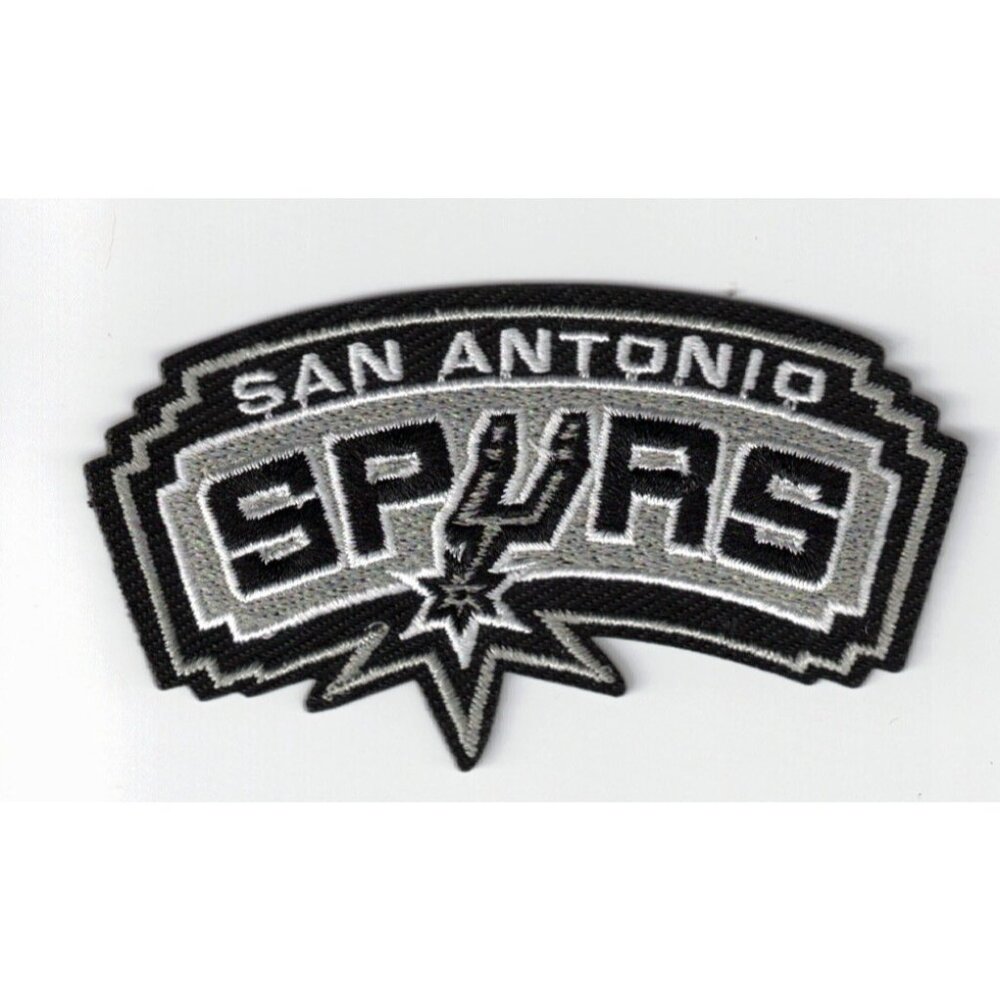 San Antonio Spurs Team Logo NBA Embroidered 3x1.5in Iron / Sew-On Patch